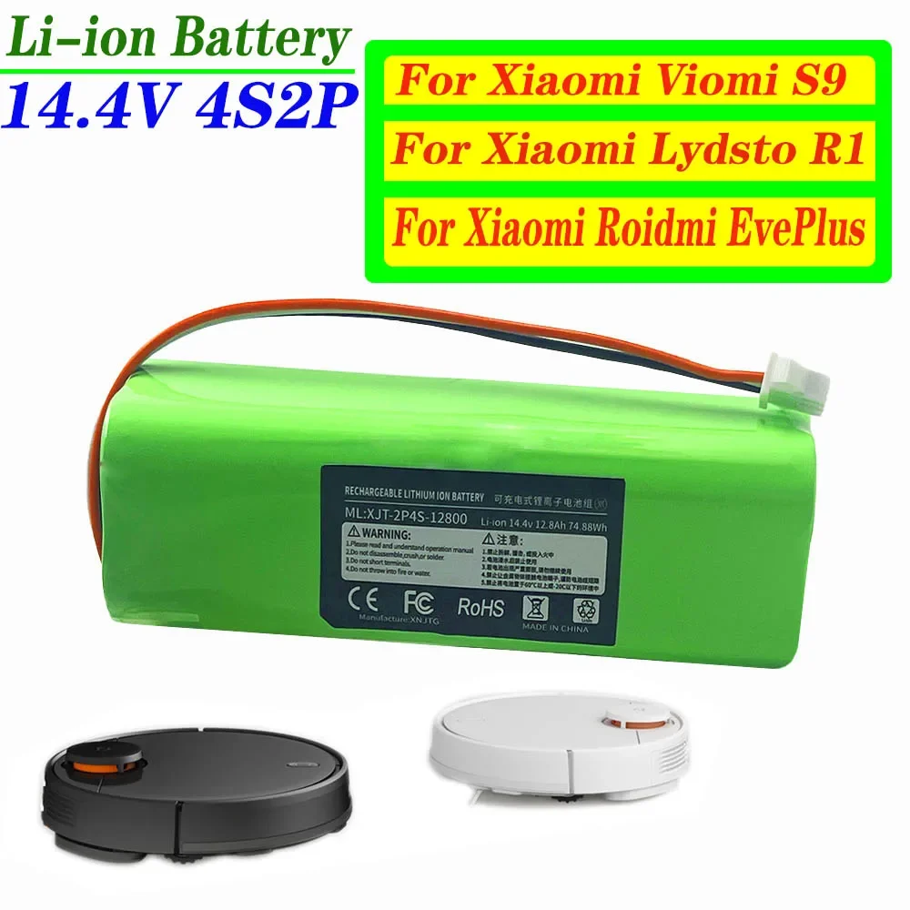 Lydsto R1, Proscenic M7 MAX, M7 Pro,M8 Pro,U6, Haier TAB-T530S, Lenovo LR1 진공 청소기용 정품 리튬 이온 배터리, 5200mAh 