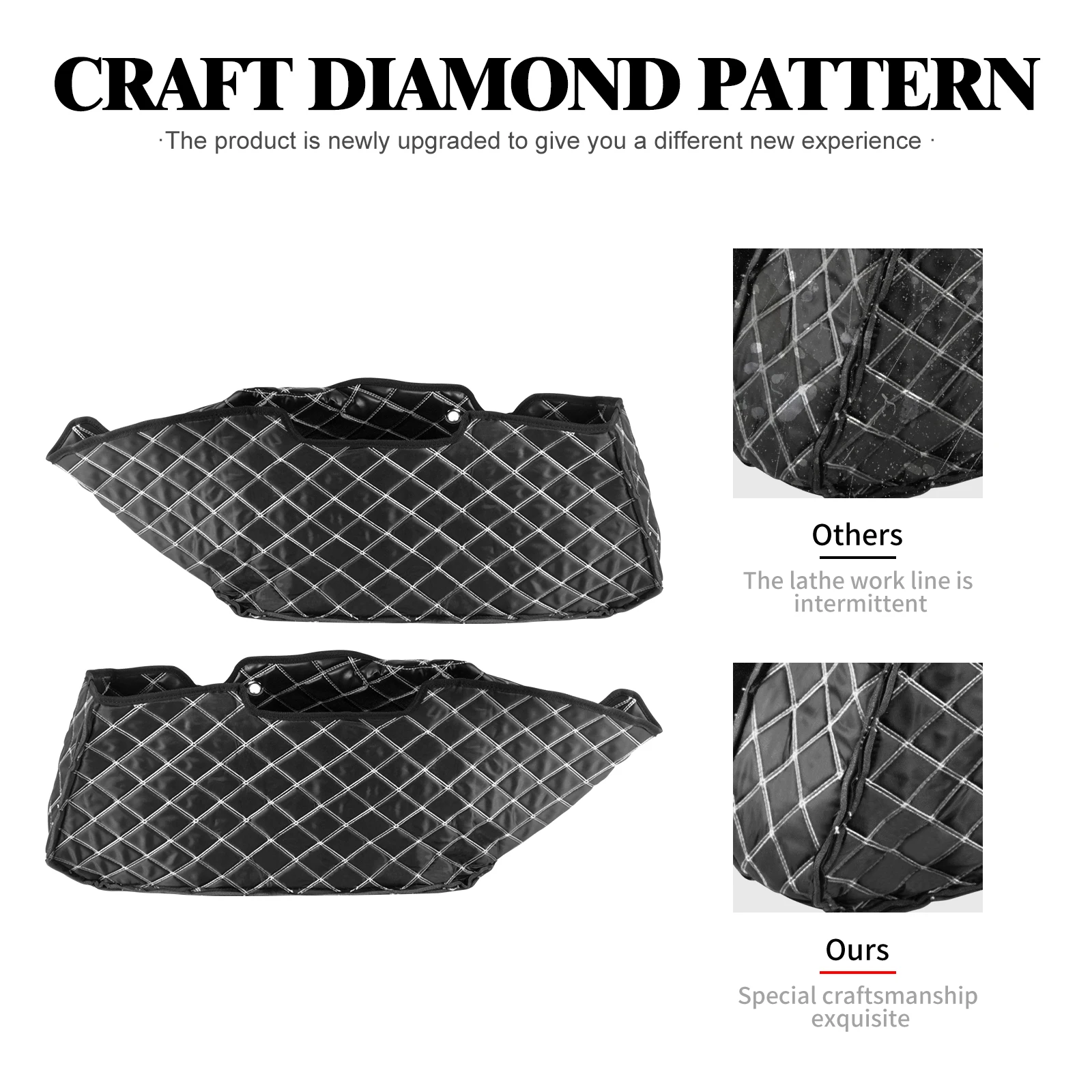 Motorcycle Left Right Trunk Inner Bag Saddlebag Liners Bags Carpet Insert For Harley Touring 2024-Later Street Glide CVO 2023