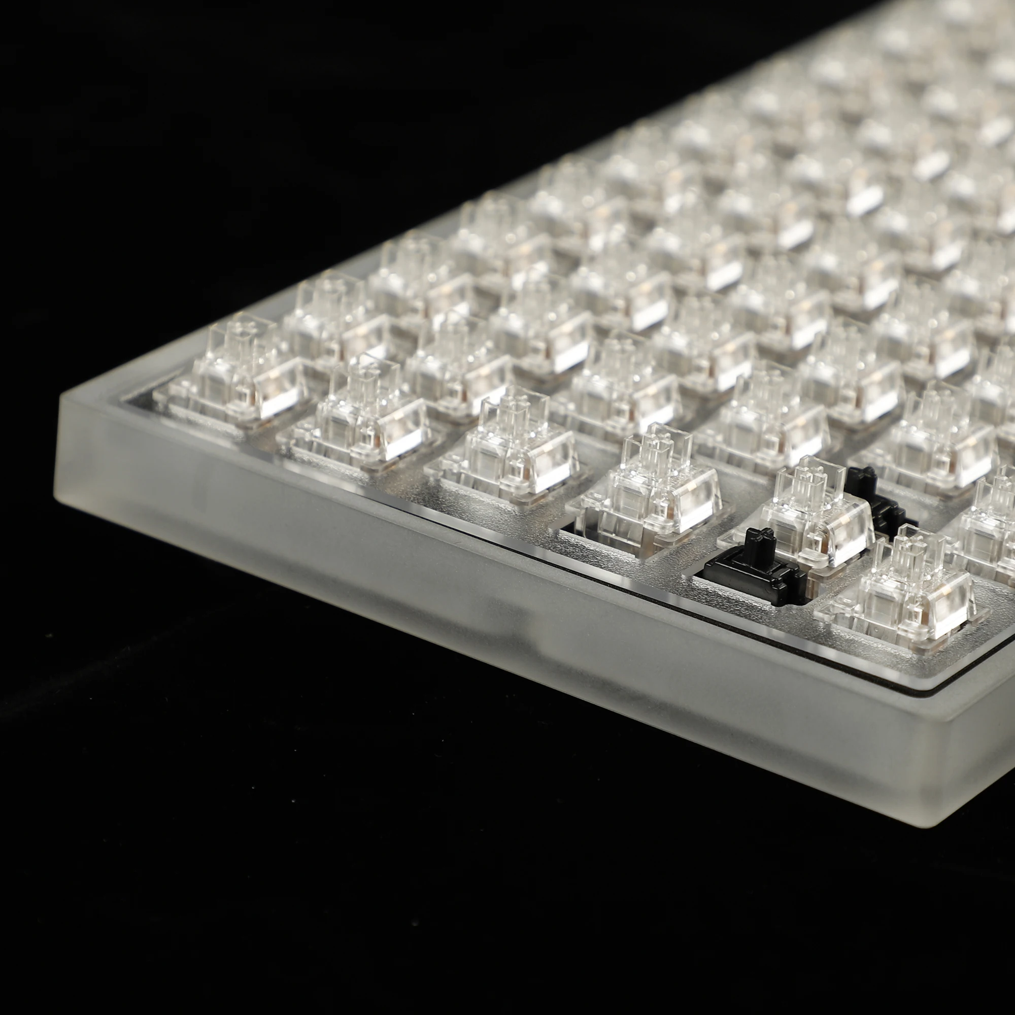 YMDK 84 Kit V4 CNC Acrylic Case Plate RGB Fully Programmable PCB Stabilizers VIA VIAL For 75% 84 Keyboard ANSI ISO Layout