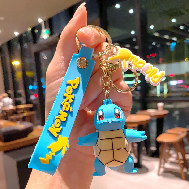 Pokemon Schlüsselanhänger Charge Anhänger Pokemon Schlüsselanhänger Niedliche Pikachu Puppe Tasche Auto Anhänger für Geburtstag Kinder Geschenk Spielzeug Charme Bulk Kürbis