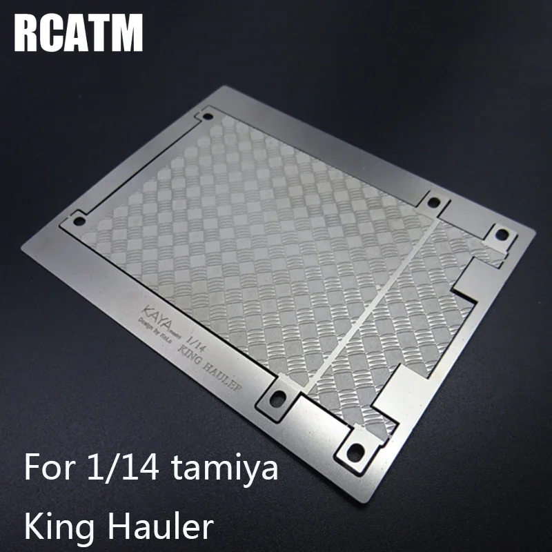 

Metal tail beam non-slip decoration cover board For 1/14 tamiya RC truck King Hauler 56301 56336 56344