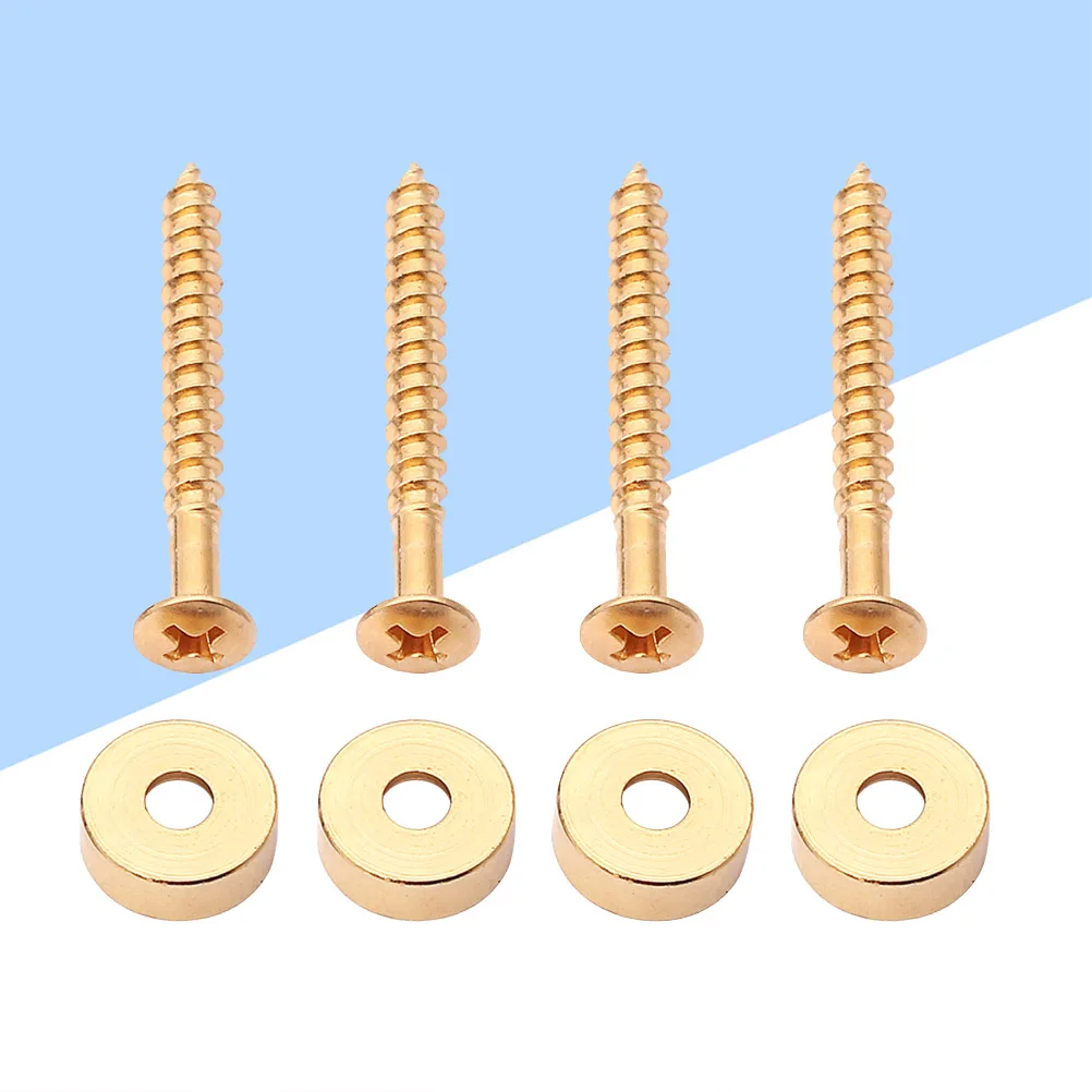 

4Pcs Guitar Neck Joint Bushing Metal Connector Durable Electric Bass Accessories Pressure Handle Buckle Guitar Parts