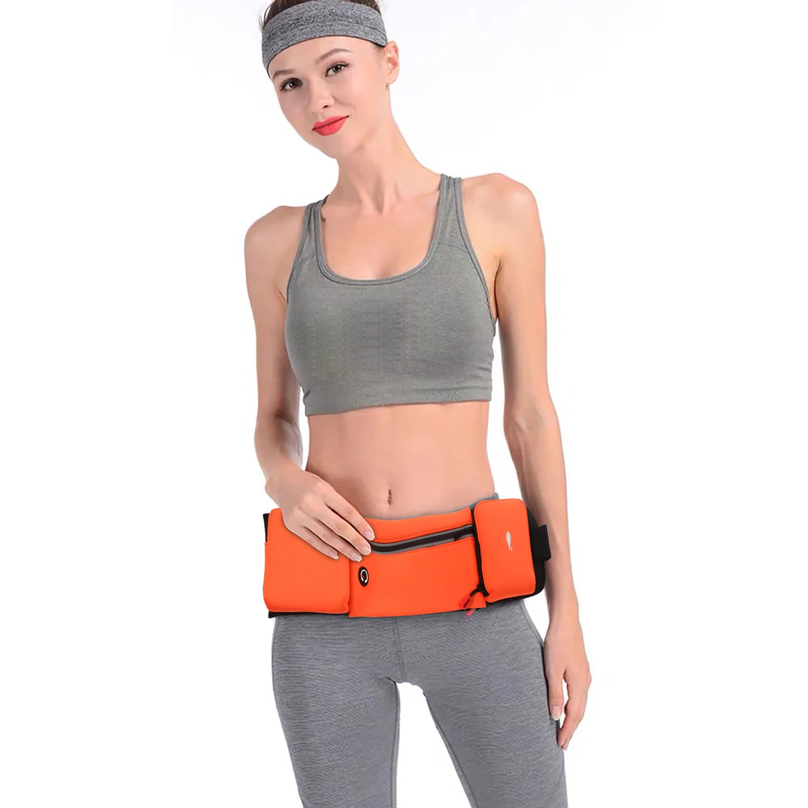 Water Resistant Sports Waist Pack Big Capacity Running Pouch Lightweight Sweat Proof Phone Bag for Jogging Hiking Travel