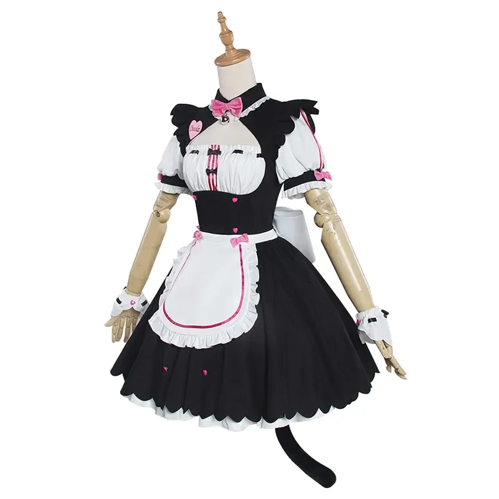 Anime NEKOPARA Cosplay Chocolate Vanilla OVA Maid Dress Costume Apron Dress Uniform Outfit Cat Neko Girl Sexy Cute Halloween