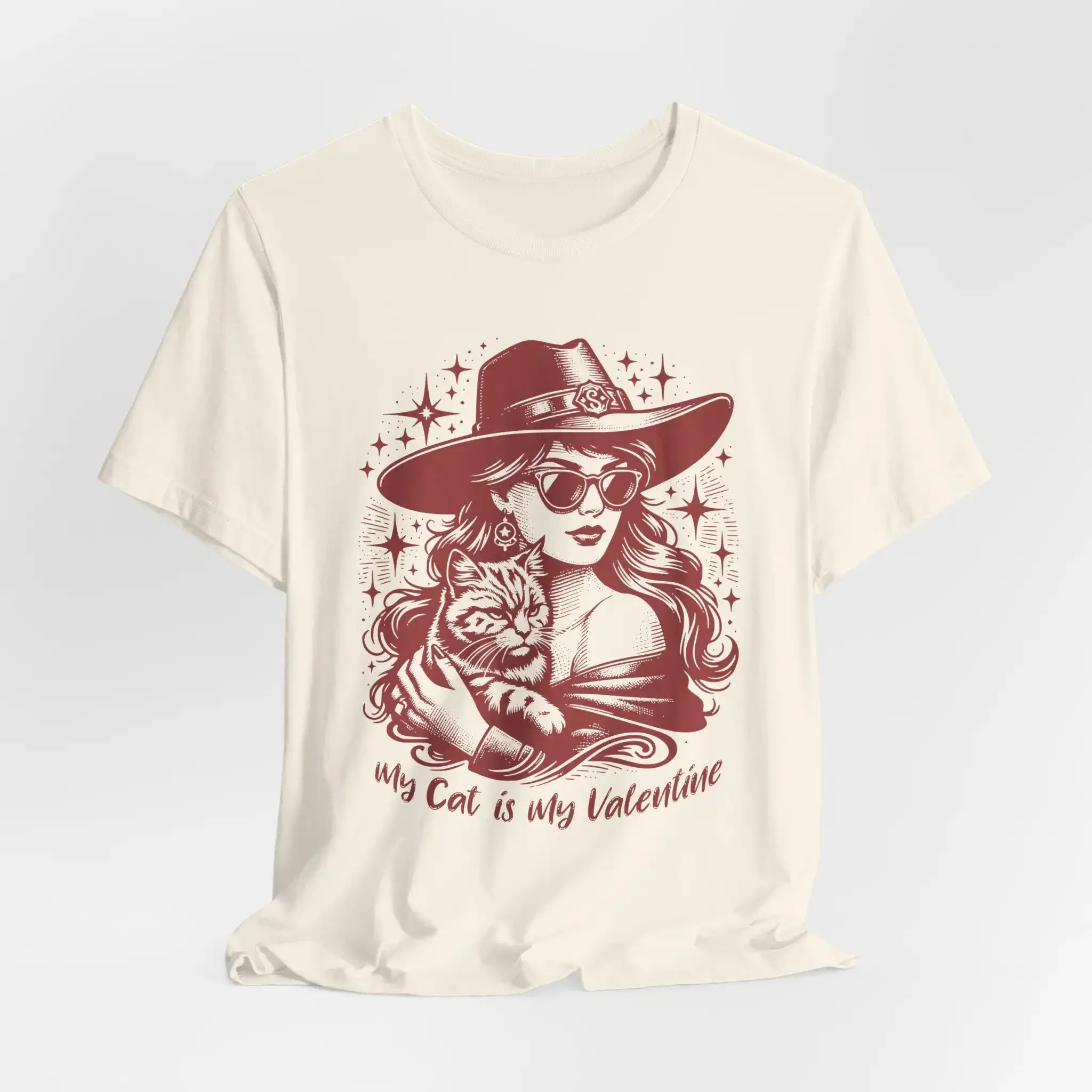 Meine Katze ist Valentinstag-T-Shirt, Muttertags-Liebhaber-T-Shirt, lustig