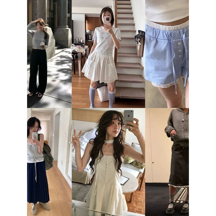 East Gate Collection Casual Pants Skirt Non-Quality Issues Long Sleeve Korean Style Cotton Work Uniform for Men And Women