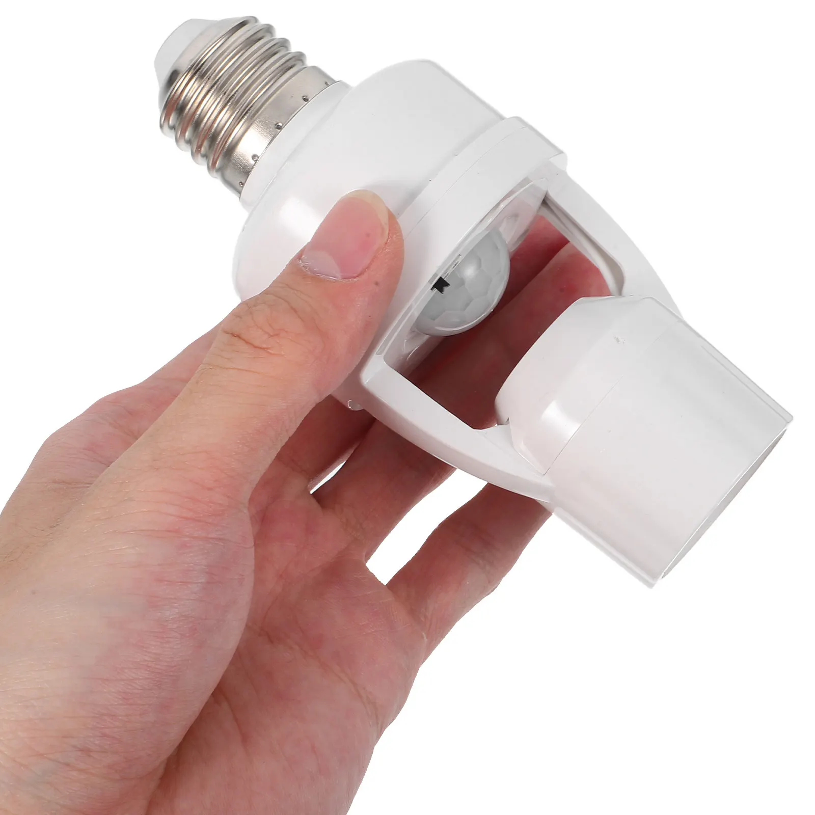 

Smart Adjustable E27 Lamp Holder White Suitable Home Office Outdoor Motion Sensor Light Socket Accessories