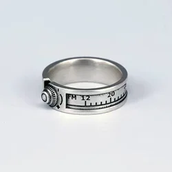 Originality Trendy Broadcast Radio Design Thai Silver Unisex Ring For Women Men Party Gifts No Fade Cheap