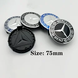 4pcs/lot 75mm wheel Hub Cap Emblem badge for Mercedes Benz C180 C200 E200 E260 E300 ML350 A1714000025 W230 W210 W211 W221 W219