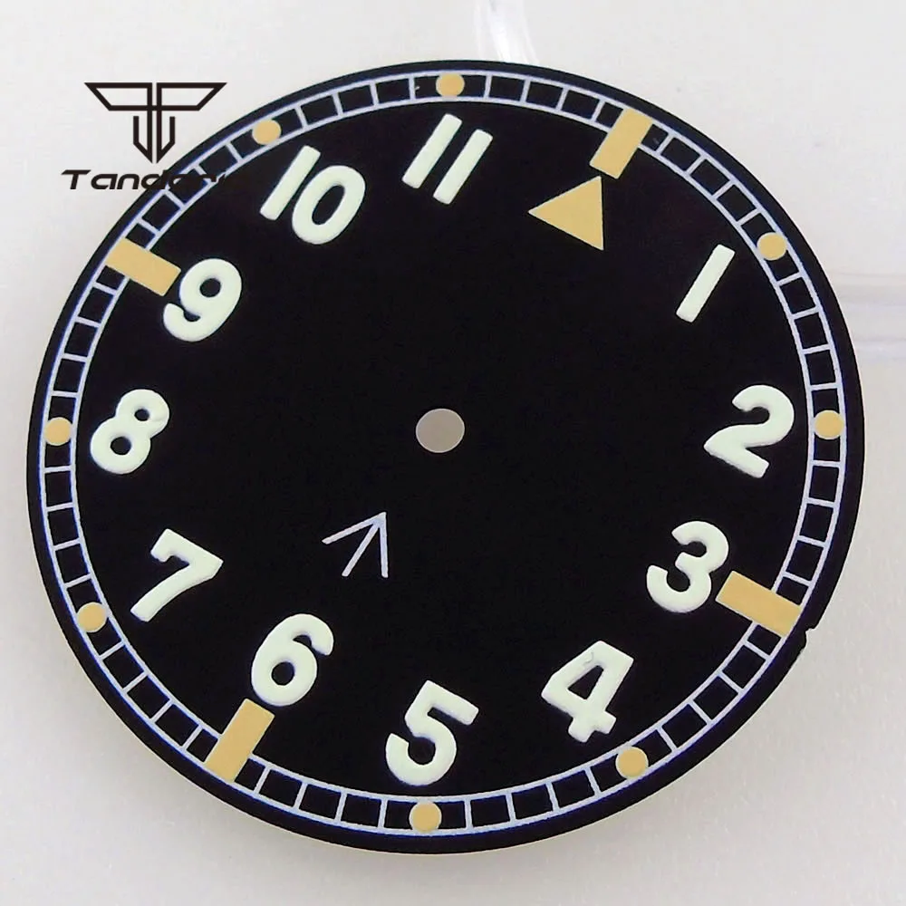 36 mm gebürstetes 20-Bar-Tauchfliegeruhrengehäuse aus Edelstahl + 29 mm Zifferblatt + Zeiger, passend für NH35 NH36 NH34 ETA2824 PT5000 ST2130 Uhrwerk