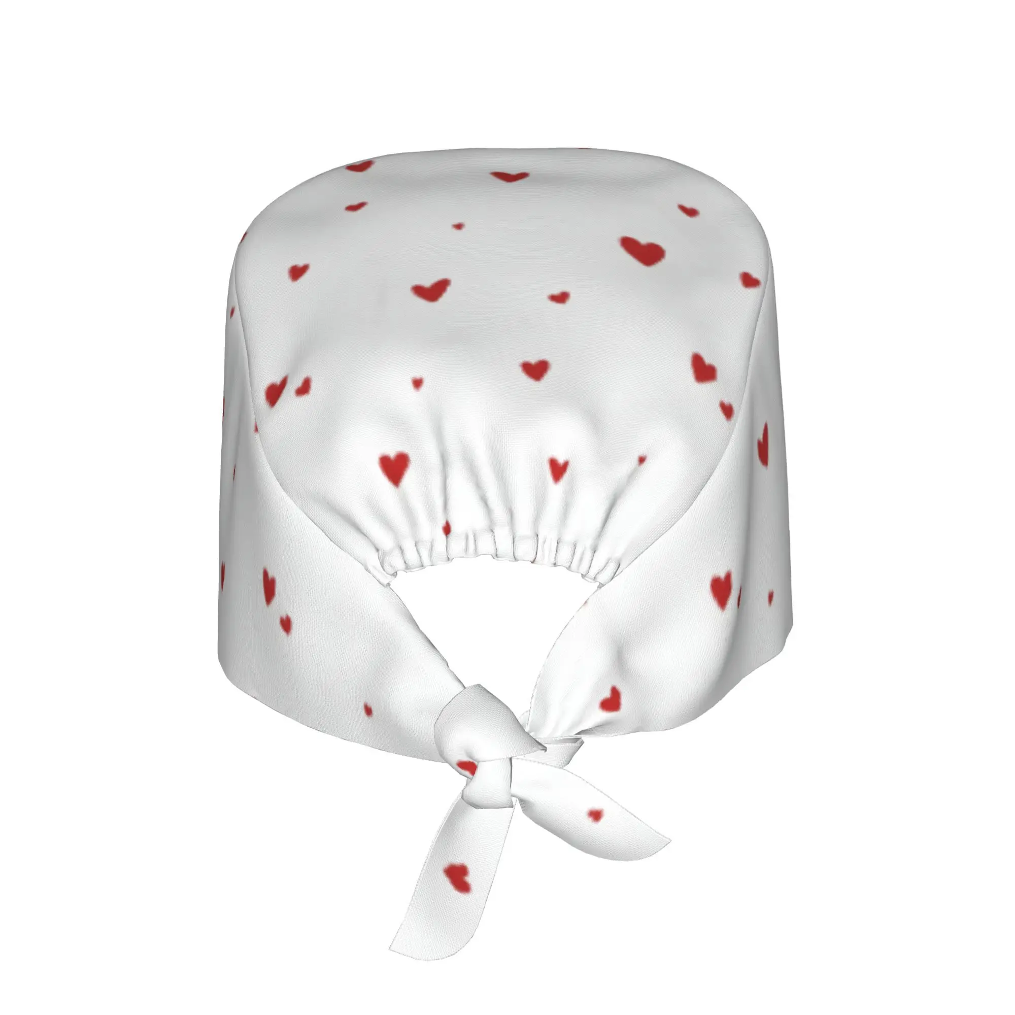 1pc Women'S Stylish Printed Work Cap - Lightweight Adjustable Tie-Back Nurse Hat, Dustproof Chef & Cooking Cap with Floral Desig