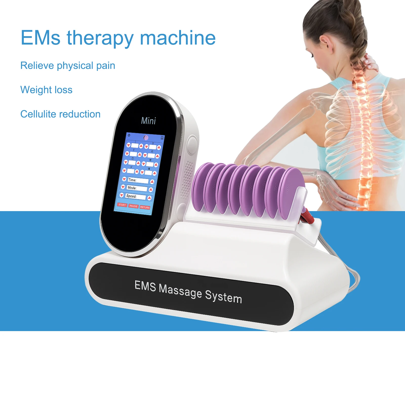 

new slimming machine EMS muscle stimulator electrical stimulator EMS electrical muscle stimulator massager