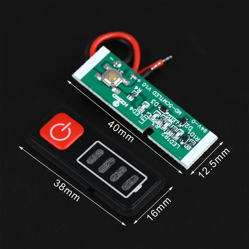 1/3/5Pcs 5S 18V/21V Li-Battery Capacity Indicator - LED Power Display Board for Electric Drill Screwdriver
