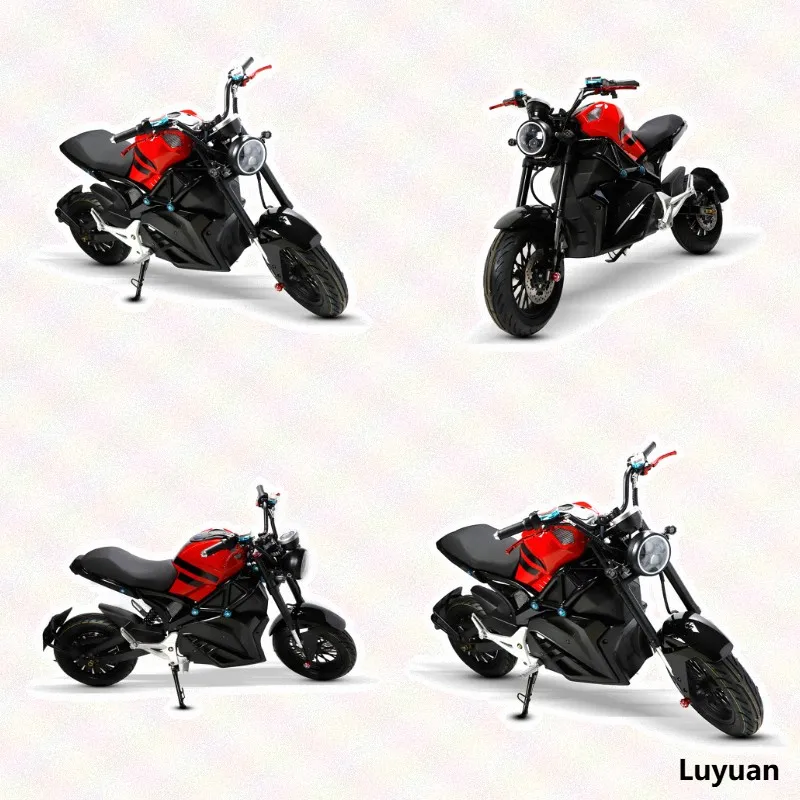 Lvyuan Factory Direct Sales Heavy Duty Luxury Super Sport Racing 2000W 5000W Electric Motorcycle
