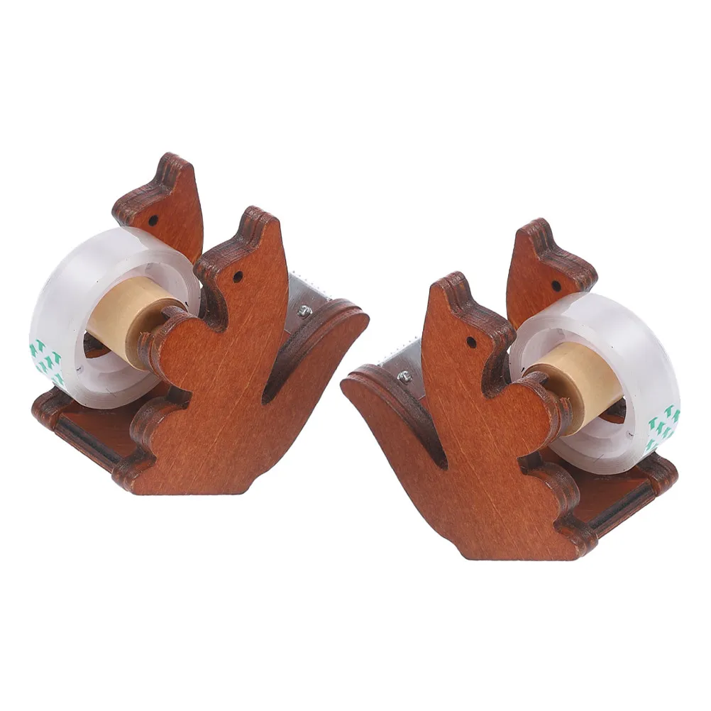 

2 шт. Диспенсеры для скотча с мультяшным дизайном, милые держатели для настольного использования, канцелярские принадлежности