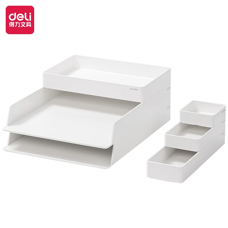 deli-nusign-ns001-set-di-organizzazione-da-scrivania-in-stile-europeo-bianco-elegante-organizzatore-da-scrivania-per-ufficio-e-casa-che-combina-funzionalita