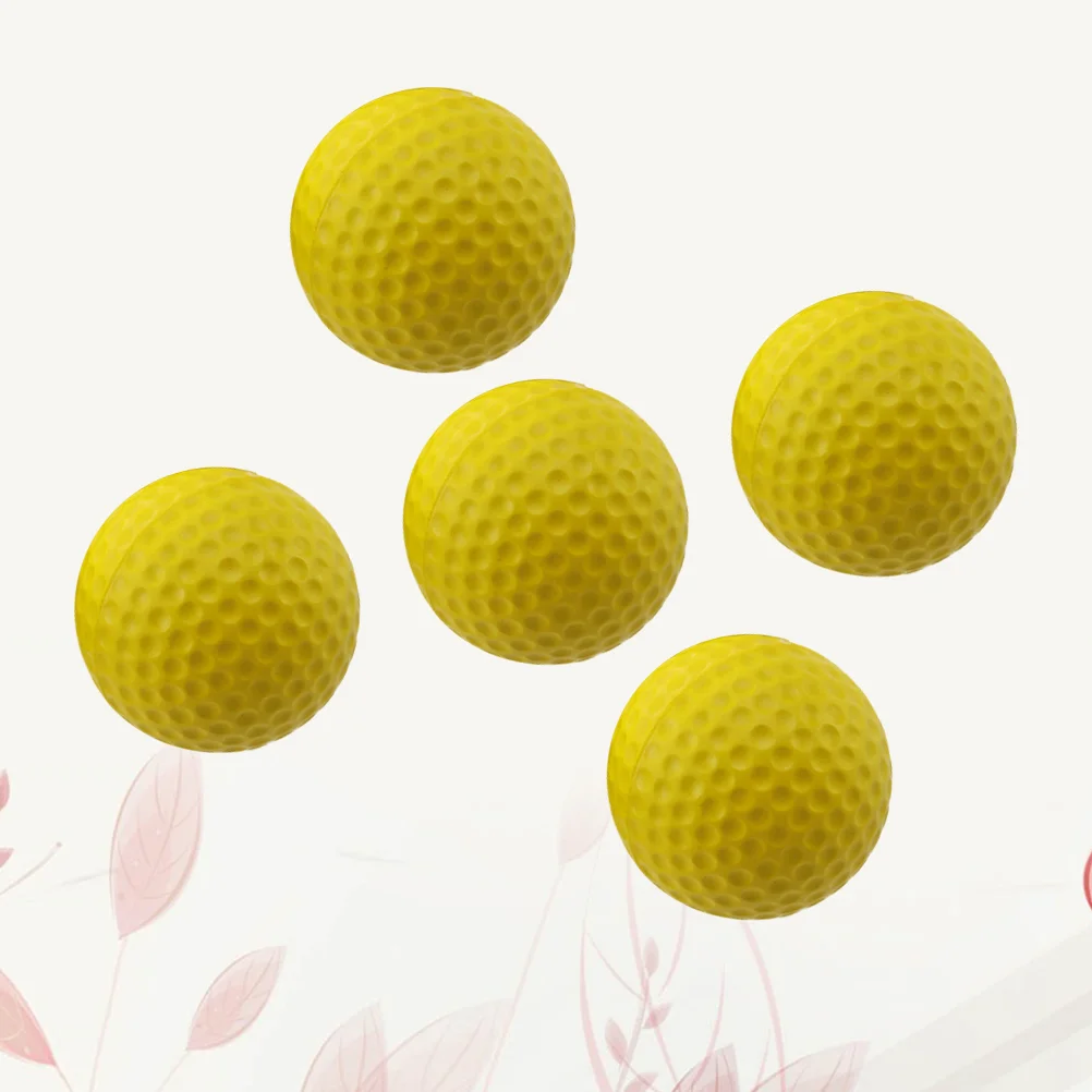 

5 Pcs Balls Indoors Practice Balls High Elastic Balls Outdoor Training Aid Balls (Yellow) training balls