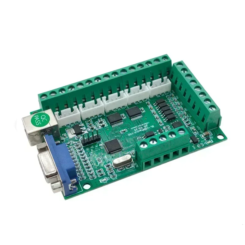 5 Axis Interface Board Mach3 Breakout Board Stepper Servo Motor USB Driver Motion Controller for CNC Router Cutting Milling