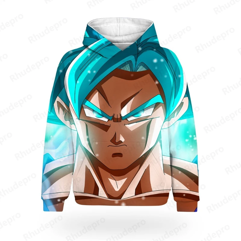

2025 new anime dragon ball hooded sweater Kids/AdultsY2K street fashion casual quick-drying oversized top