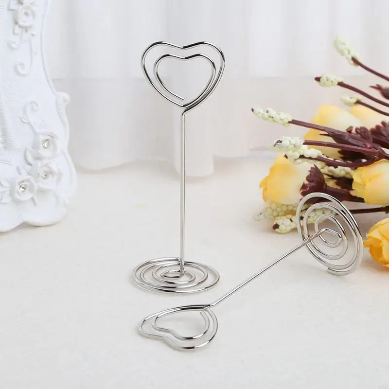 45Be 10pcs Bomboniere matrimoniale Tabella Place Card Table Foto Memo Clips Base Clips Base