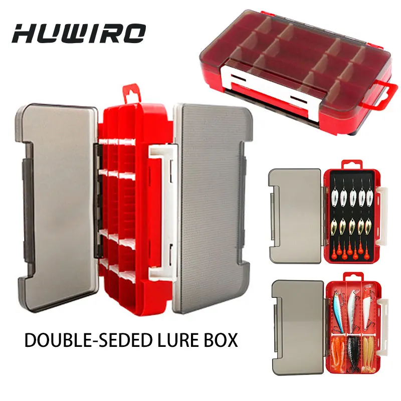 

Double Sided Fishing Lure Box Large Capacity Accessories Lead Head Hook Storage Lure Bait Tray Storage Lure Bait Organizer Boxes