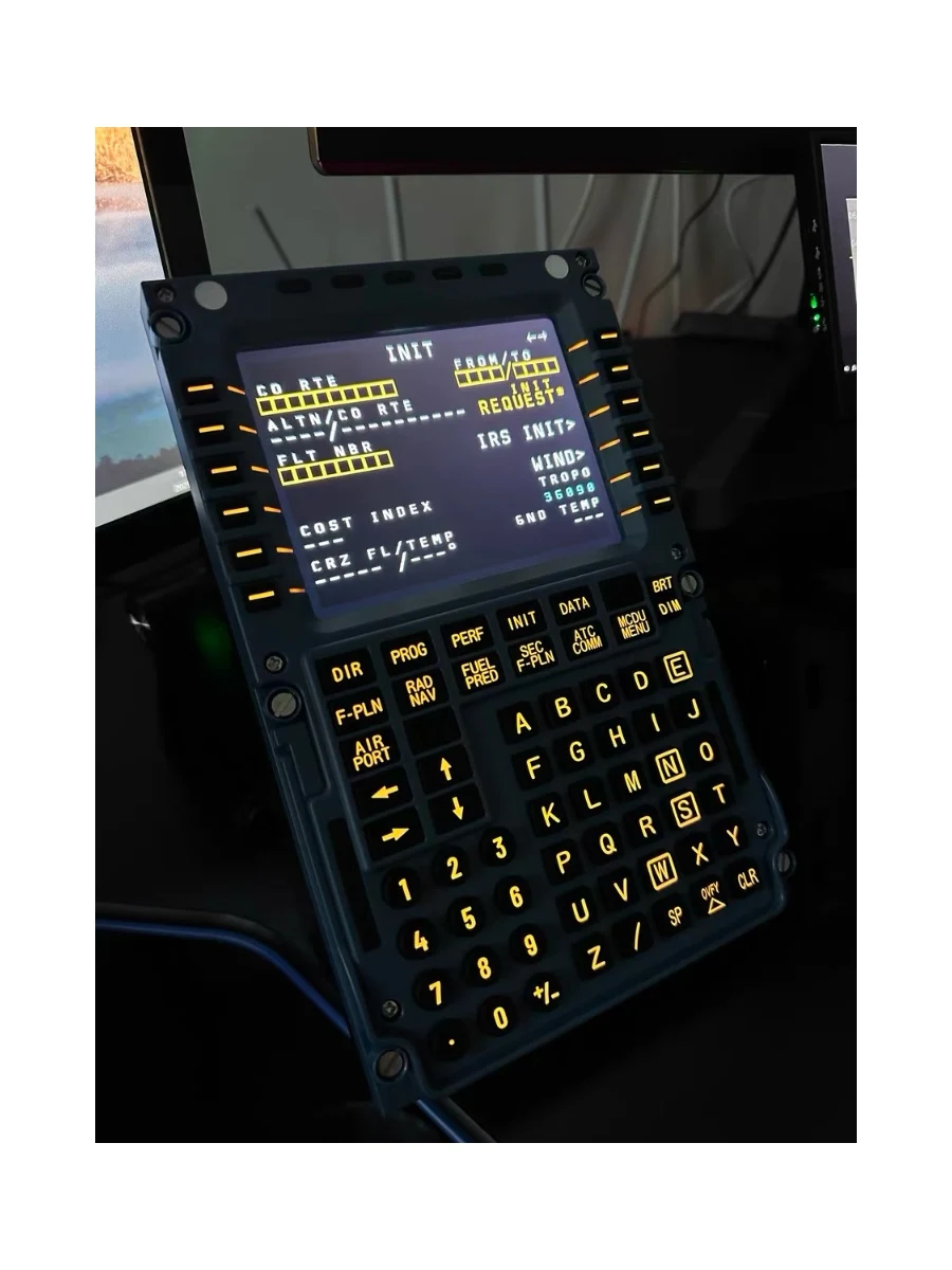 WINWING Flight Simulator MCDU TOLISS FENIX Control Panel for A320: Realistic Cockpit Experience for X-Plane and MSFS