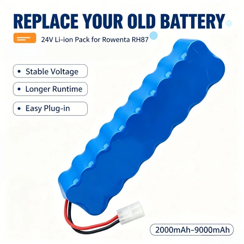 Vacuum Cleaner Spare Battery SC 24V 2000‑9000mAh Rechargeable Replacement Battery for RH8771WS RH8770 RH8779 RH877901 RH87501