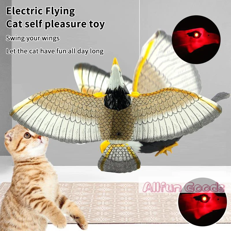 Electric Flying Eagle Toy With Flapping Wings Glowing Light And Vivid Music For Kids Birthday Gifts Indoor Outdoor Playtime
