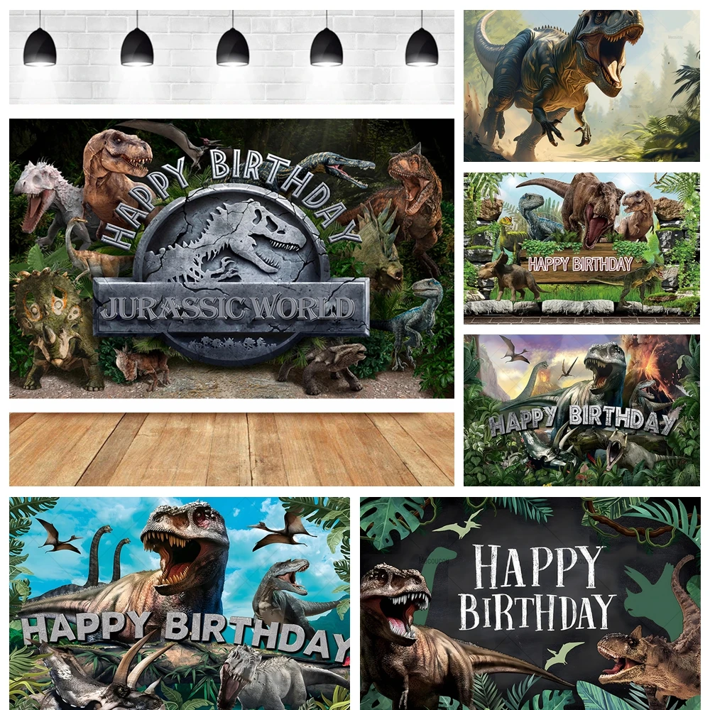 

Jurassic Park Ancient Dinosaur Cool Boy Adult Kid Gifts Birthday Party Backdrop Custom Decor Photography Studio Props Background