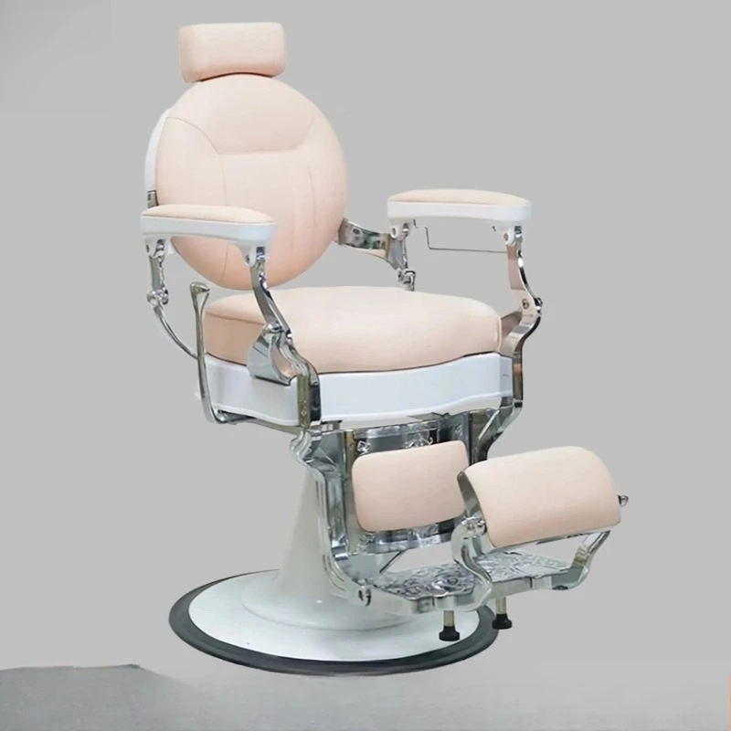 

Retro men's oil head shop barber chair hair salon can put down the shaving and shaving hair salon special hair cutting chair