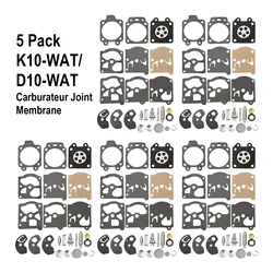 5 Set Carburetor Diaphragm Repair Kit Carburetor Diaphragm Seals For Walbro K10-WAT WA / D10-WAT High Quality Garden Tool Parts