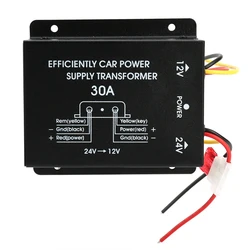 1Pc Car Power Supply Step-Down Trans former 24V To 12V Converter 10A 15A 20A 30A OutputPower High To Low Inverter 240W