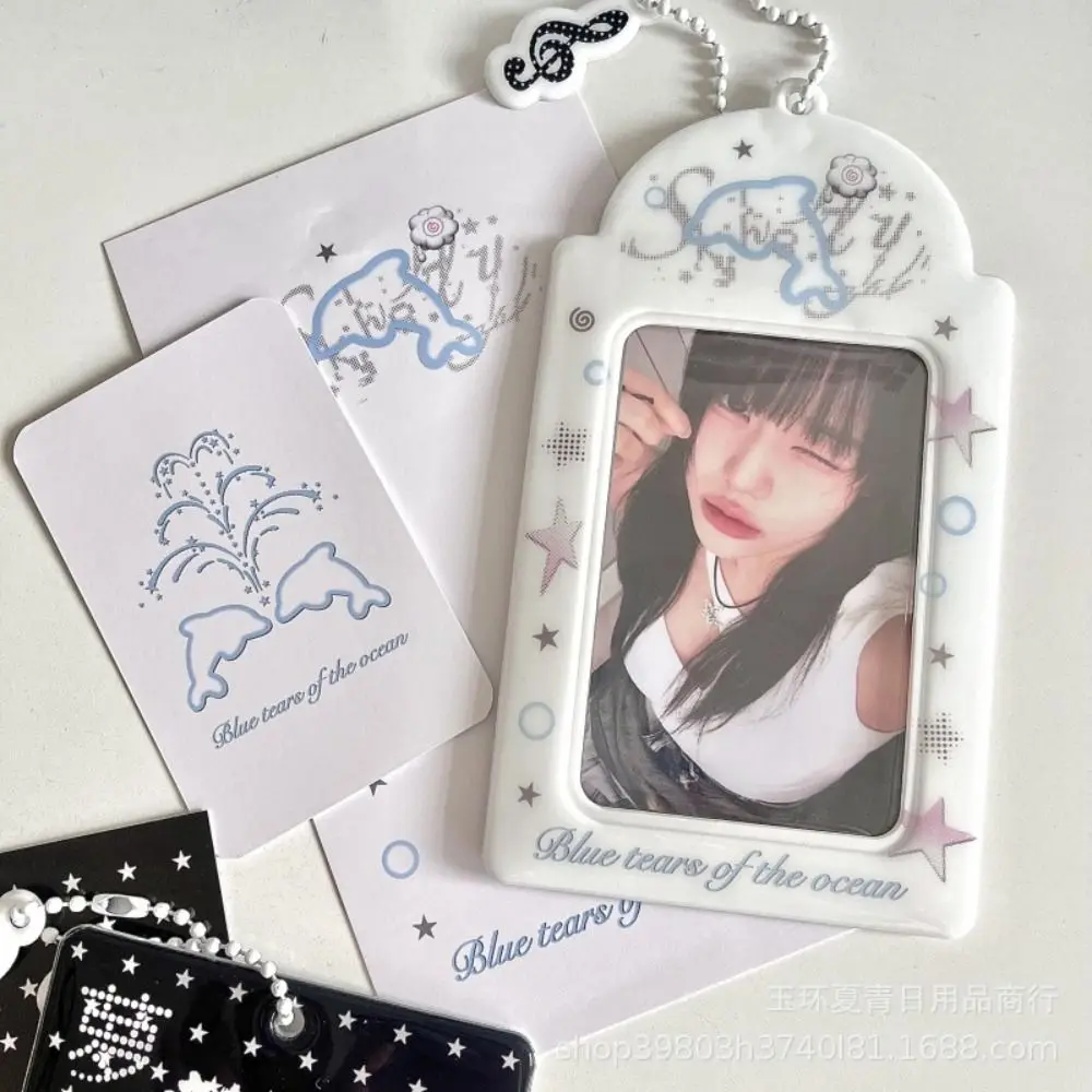 Mode Y2K Stil Kpop Fotokartenhalter Mini PVC Idol Fotorahmen Cartoon Geschenk Kartenhalter Idol Fotorahmen