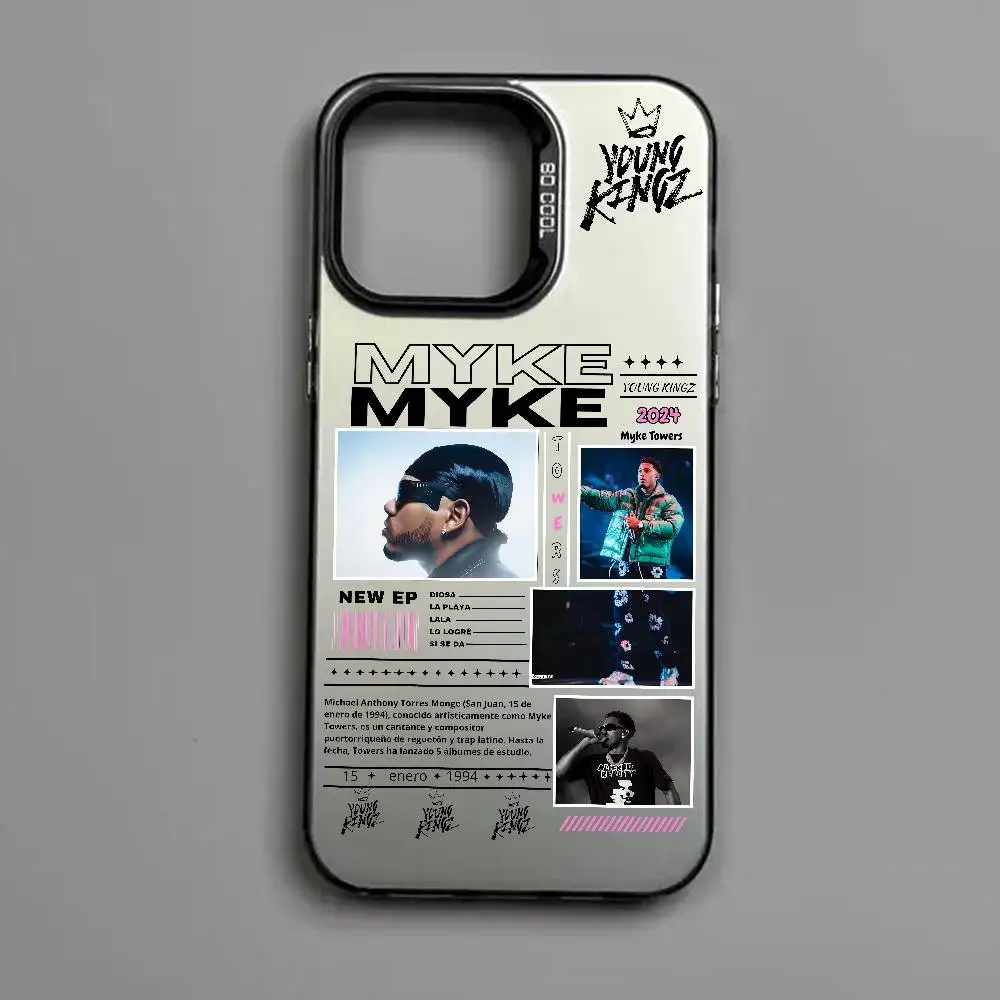 M-Myke TowerS Singer Rap Phone Case For iPhone 17 16 15 14 13 12 11 Pro MAX Matte Shockproof Back Anti Fall Matte Cover