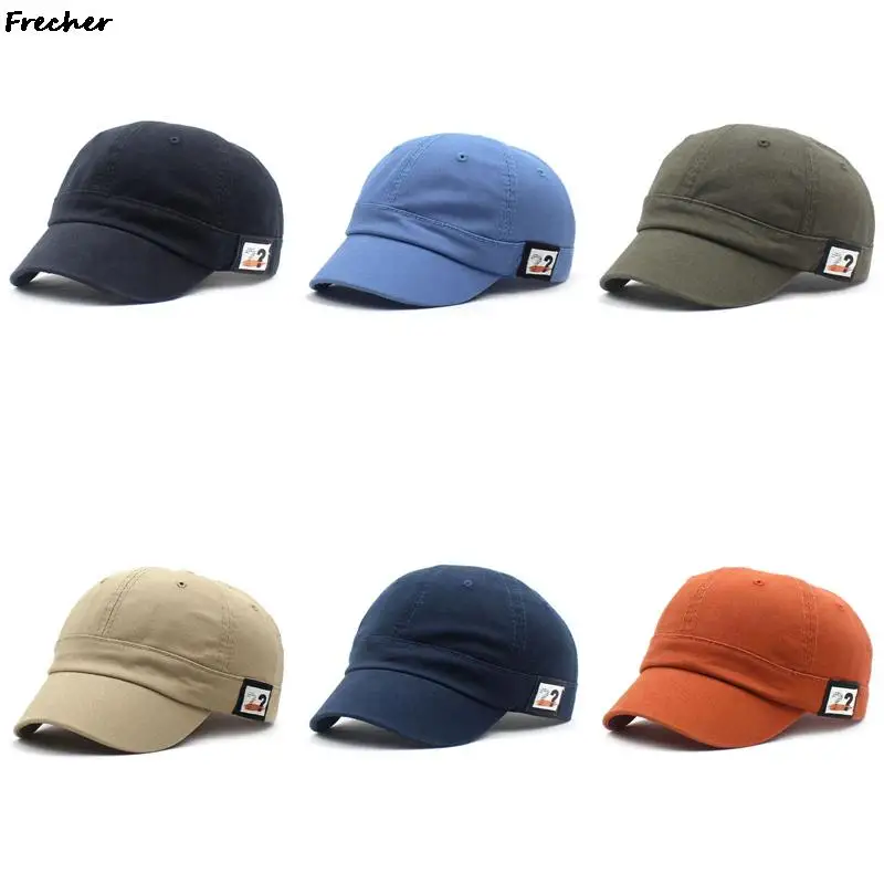 Casquette pare-soleil en coton respirant pour hommes et femmes, chapeaux de baseball décontractés, casquettes à visières courtes, chapeau de sport