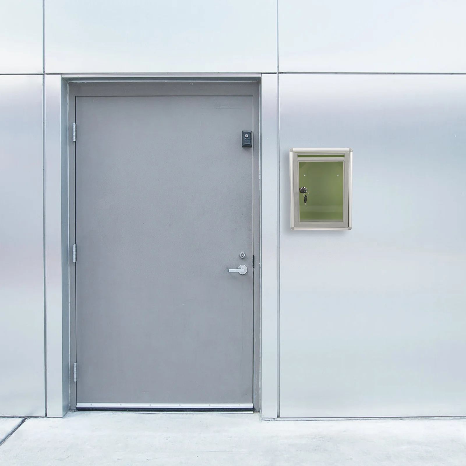 

1Pcs Large Capacity Aluminium Post Box Secure Mail Storage for Envelopes Newspapers Magazines Home Company Use Ballot Box Raffle