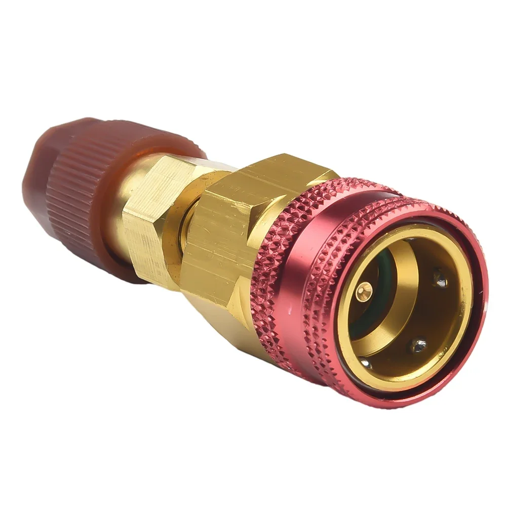 

High Quality Quick Coupler Connector Adapters Auto Set High/Low 2pcs Accessories Easy Installation Manifold AC Gauge R1234YF