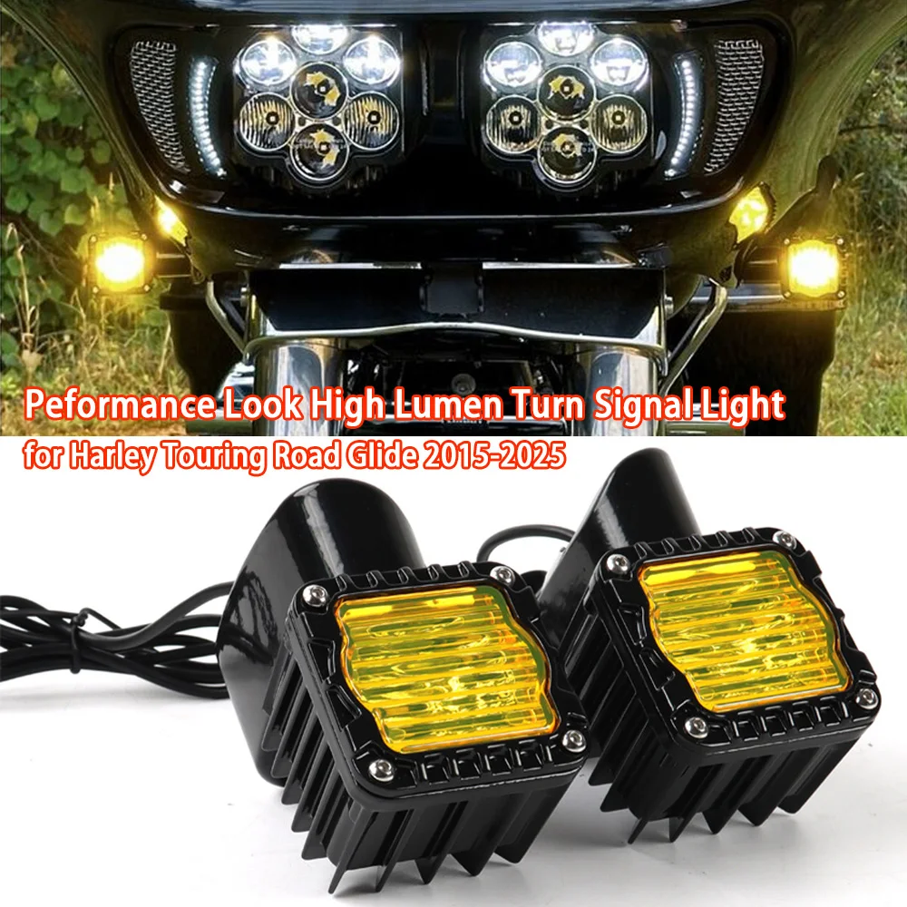 

Motorcycle Performance Look High Lumen Turn Signal Light Lamp for Harley Touring Road Glide 2015-2025 FLTRX Limited FLTRK