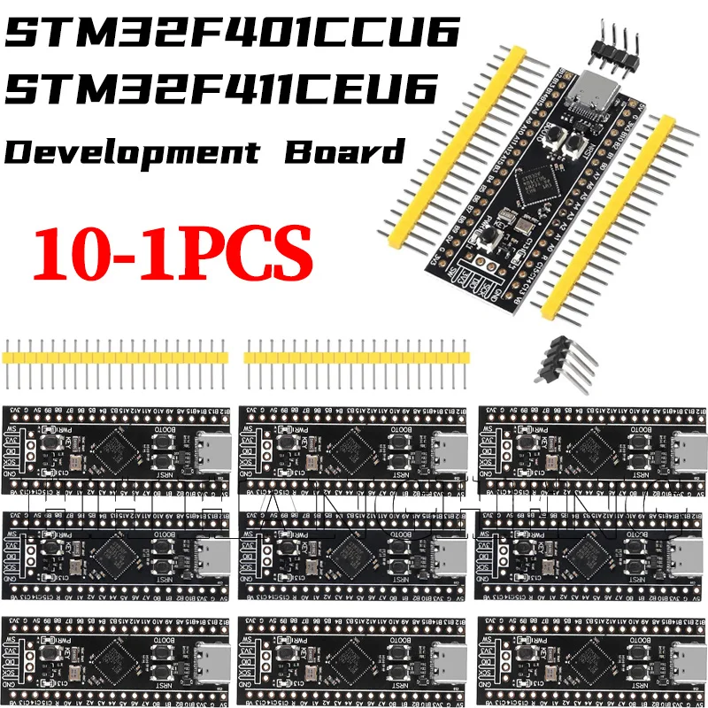 

10-1 шт. STM32F401 STM32F411 макетная плата STM32F401CCU6 STM32F411CEU6 STM32F4 обучающая плата 84 МГц 64 КБ ОЗУ 256 КБ