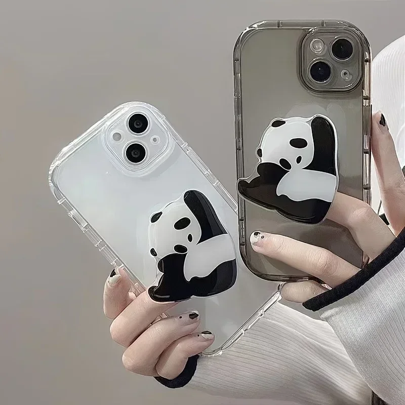 

Panda Cute Cartoon Design Hand Grip Handle 360° Rotating Phone Holder Stand for Phone Accessories Tok Socket Stretch Bracket