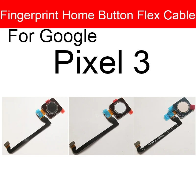 Fingerprint Sensor Menu Button Flex Cable For Google Pixel 3 3XL 3A 3AXL Touch Home Side Button Flex Cable Replacement Parts