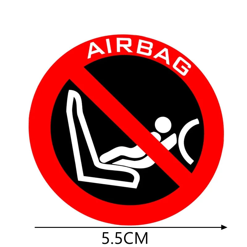 Car Sticker Airbag Vinyl Decal Auto Parts Auto Styling PVC Waterproof Sunscreen 20CM