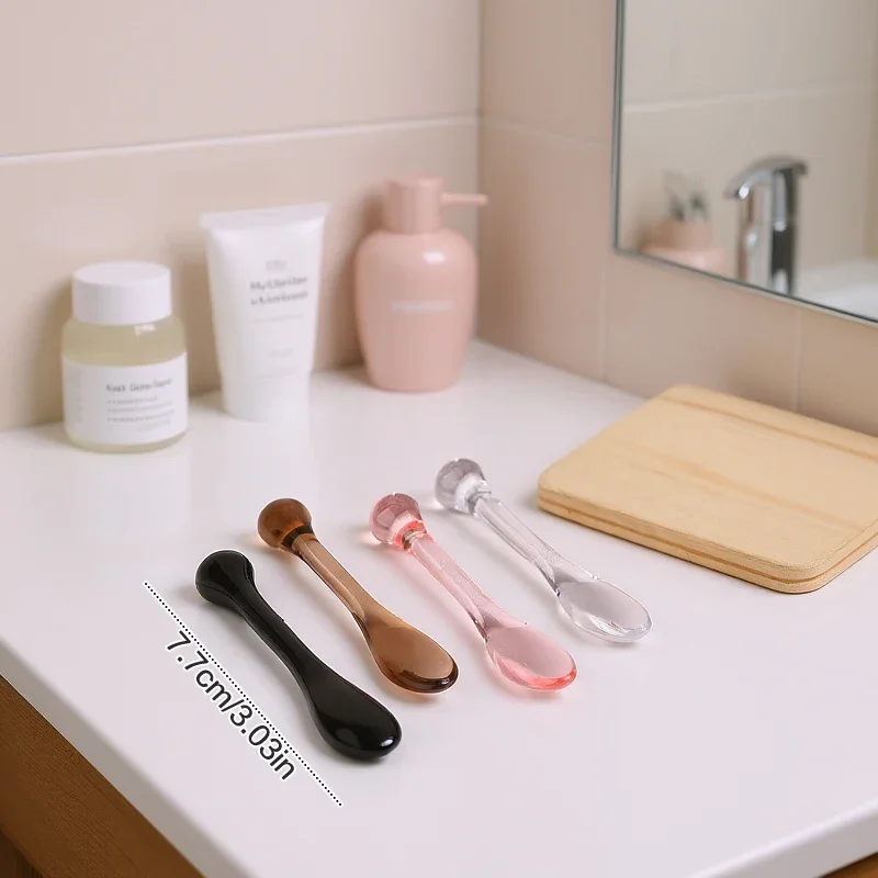 1/3pcs Acrylic Cosmetic Spatulas And Scoop Set With Box For Face Cream Mask Mud Mixing Beauty Tools Roller Facial Applicator