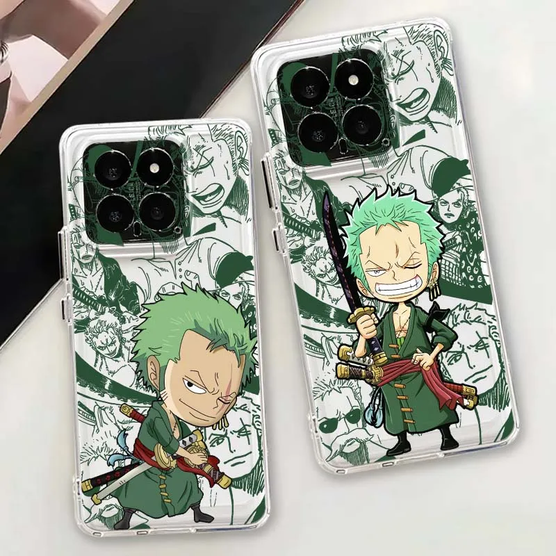 

One Piece Roronoa Zoro Cute For Xiaomi 17 15 14 13 12 12S 12X 12T 11 11T Pro max Lite ultra TPU Transparent Phone Case