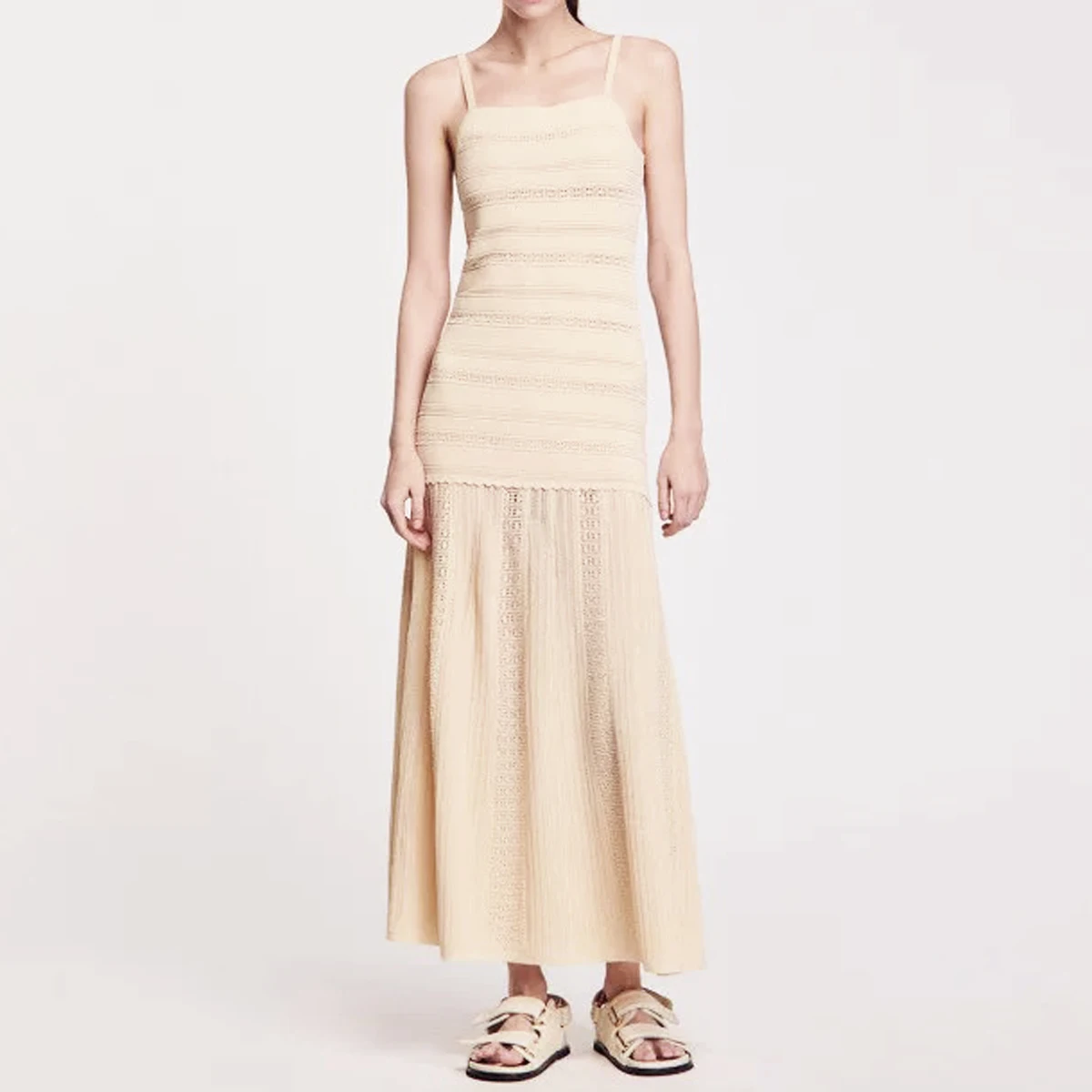 

Nanyou, высокое качество, летнее новое модное женское длинное платье ручной работы с крючком и цветком, тонкое длинное платье без рукавов на бретелях