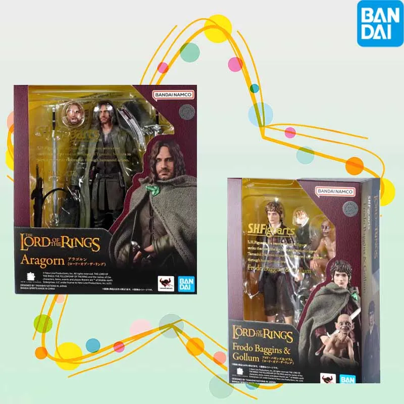 

Высокое качество Bandai, оригинальная аниме-фигурка SHF, Lord of the Rings, FRODO BAGGINS GOLLUM LORD RINGS, коллекция игрушек, подарок