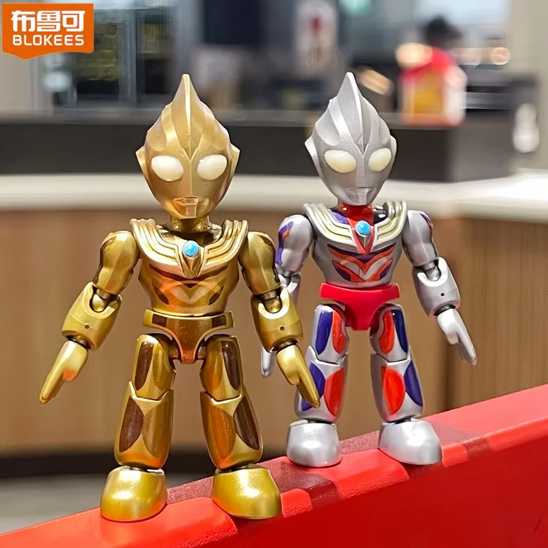 

New Hot Genuine Blokees Ultraman Starry Edition Vol.1 Blind Box Ultraman Tiga Figure Assembly Toy Birthday Boy Gifts In Stock