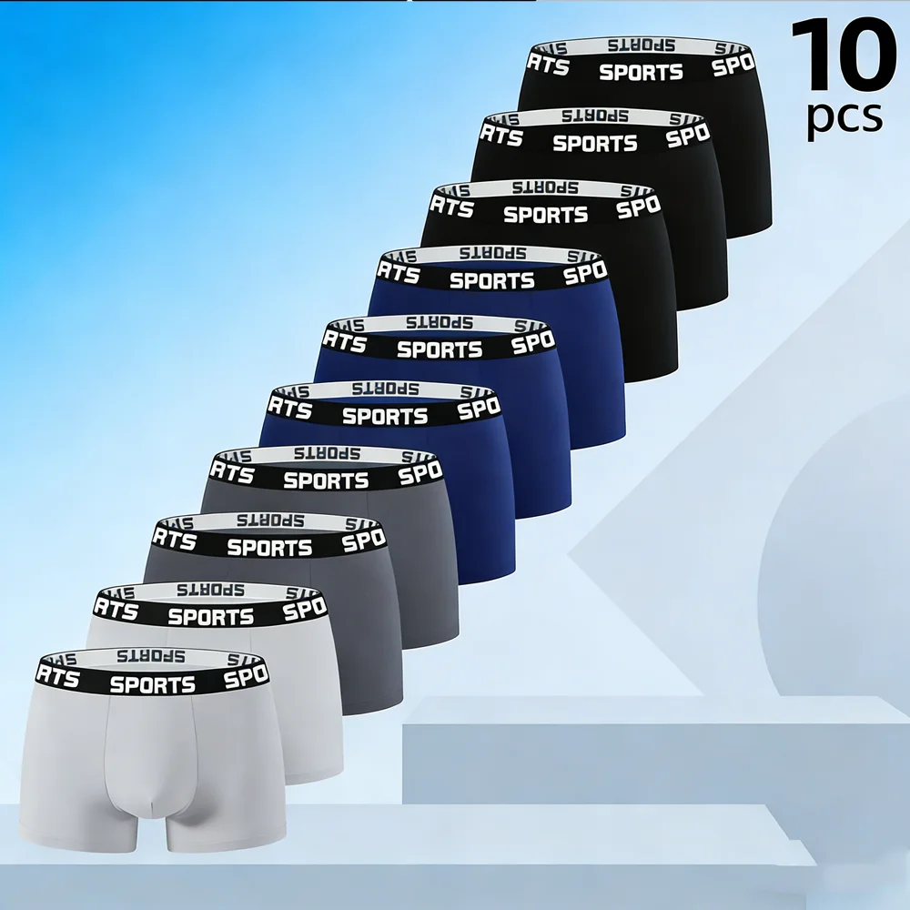 

10 Pack Random Style Men's Sexy Boxers Fashion Underwear Comfortable Breathable Male Boxer Shorts for Men