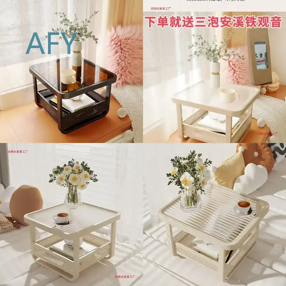 Low Profile Tatami Table for Small Spaces Portable Floor Table for Balcony Window Seat Bedroom Living Room Japanese Style