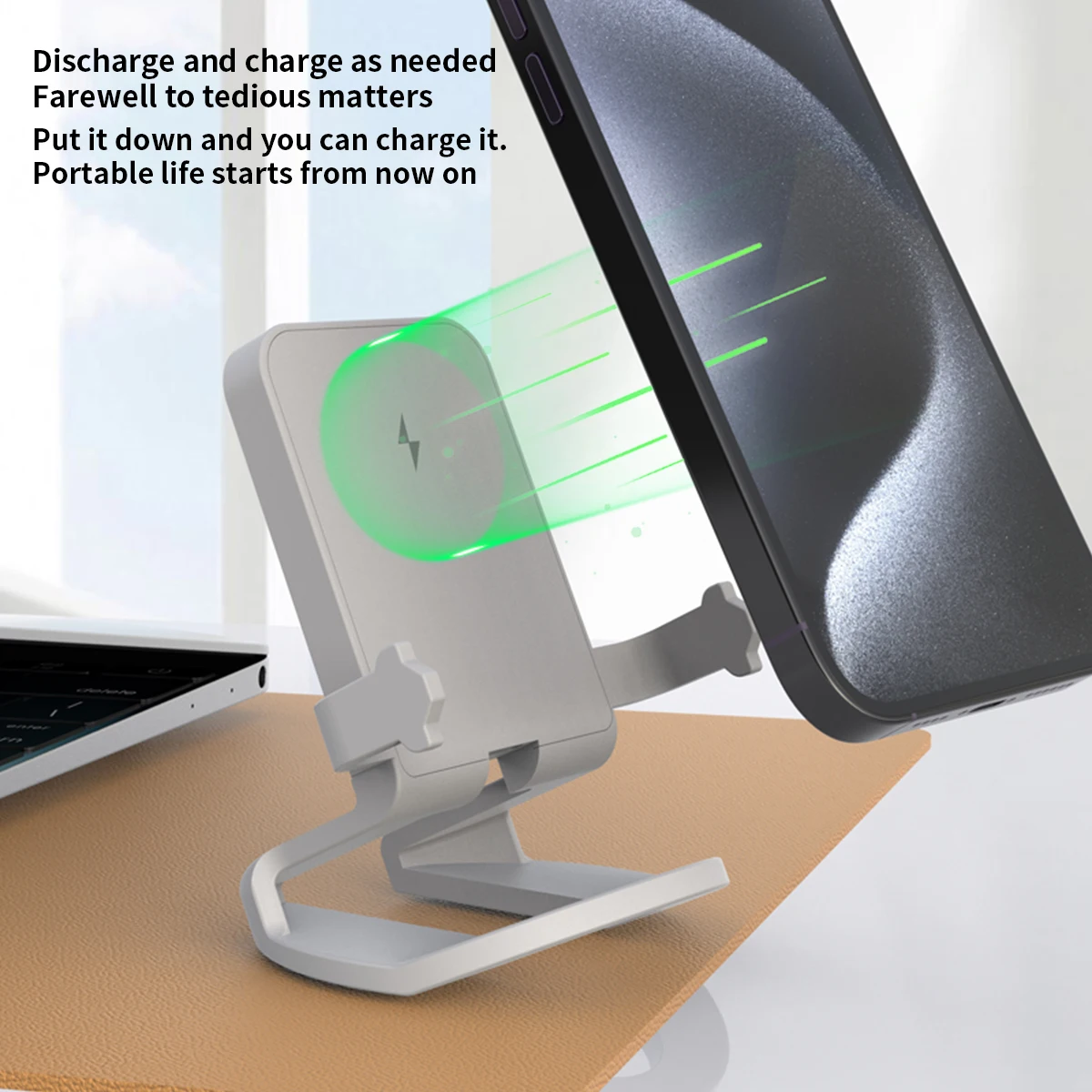 Phone Holder Wireless Charger Stand for iPhone 15/14/13/12 /11Pro Max/XR/XS/X/8 Plus Galaxy S23/S22/S21/S20 Note 20/10,Google